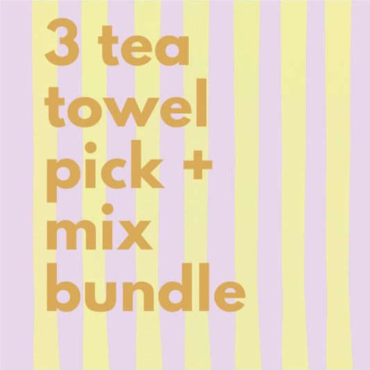 3 tea towel pick and mix bundle