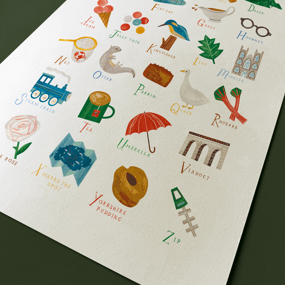 A-Z Yorkshire A3 Print