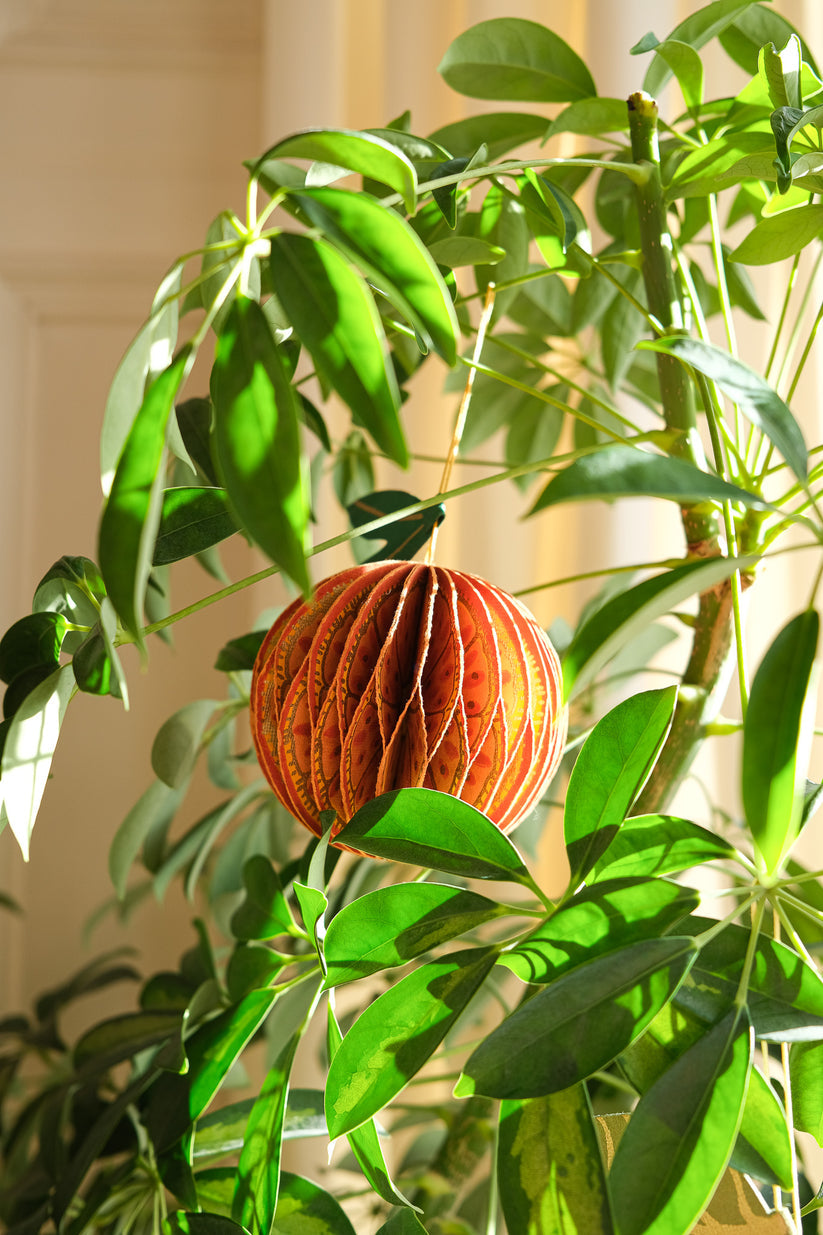 Orange Honeycomb Decoration