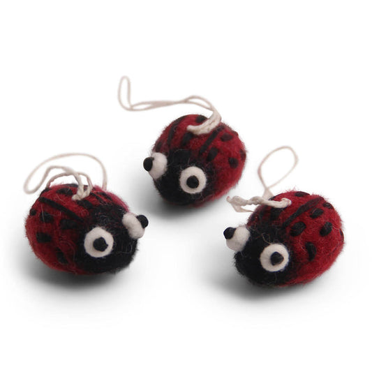 Felt Ladybird decorations