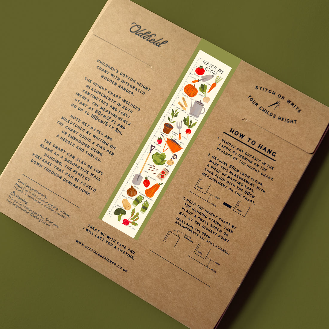 Height Chart - Vegetable Patch