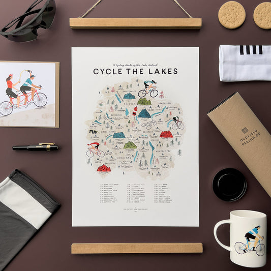 Cycle the Lakes A3 Map Checklist