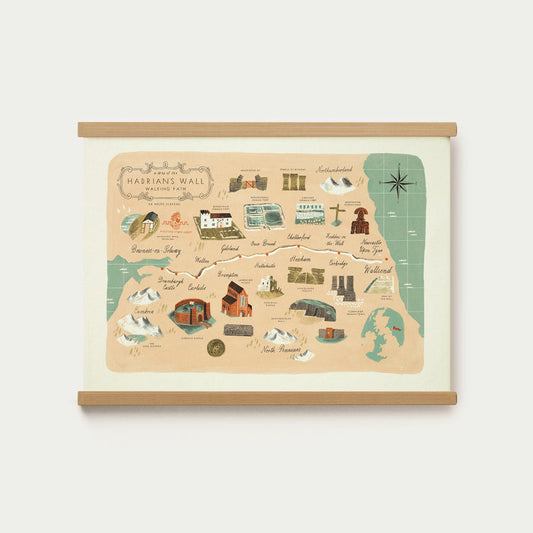 Hadrians Wall A3 Map