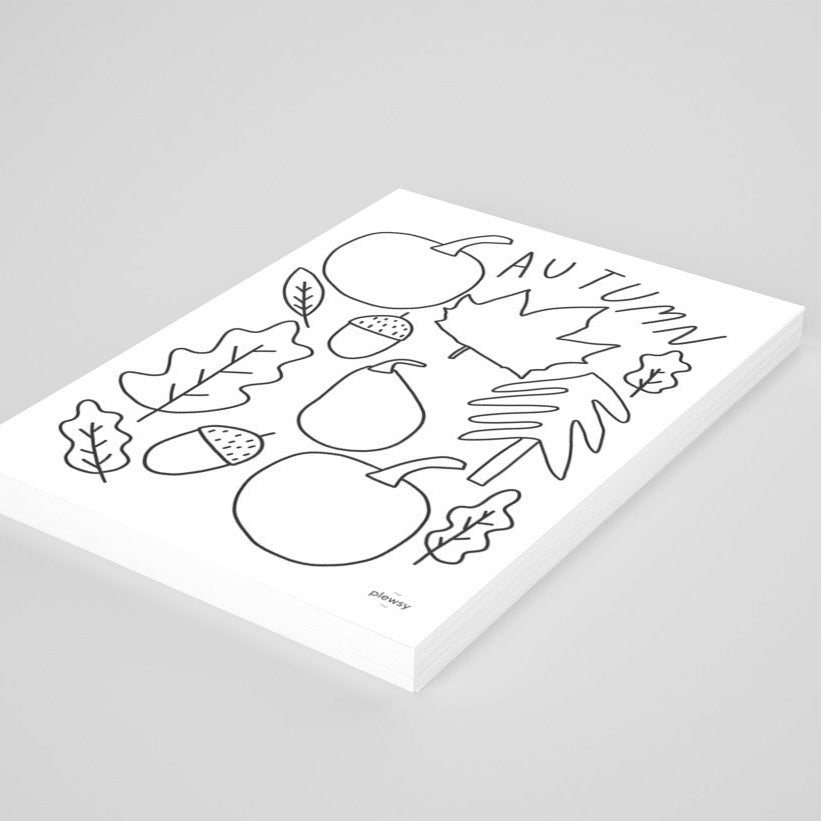 autumn colouring sheet