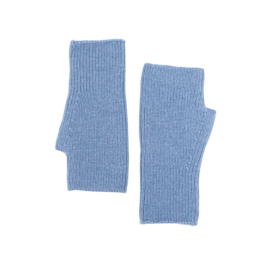 Blue Wrist Warmer Gloves