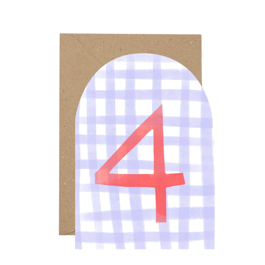 gingham-fourth-birthday-card