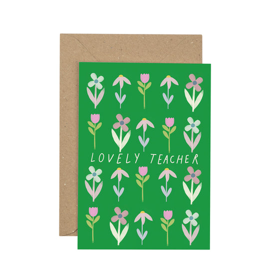 lovely teacher card