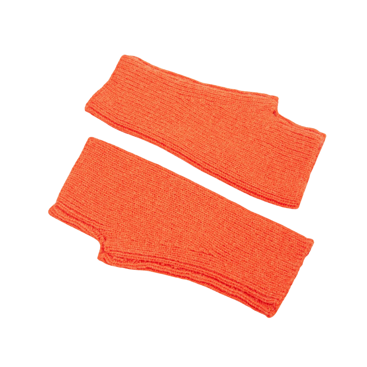 Orange Wrist Warmer Gloves