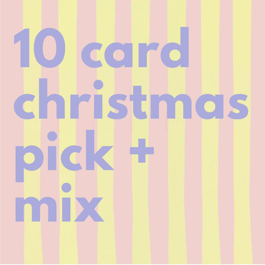 10 Christmas card pick + mix bundle