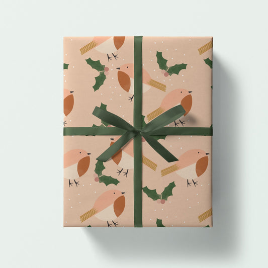 Robin Christmas Gift Wrap
