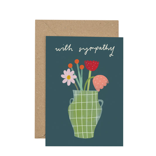 with sympathy greetings card