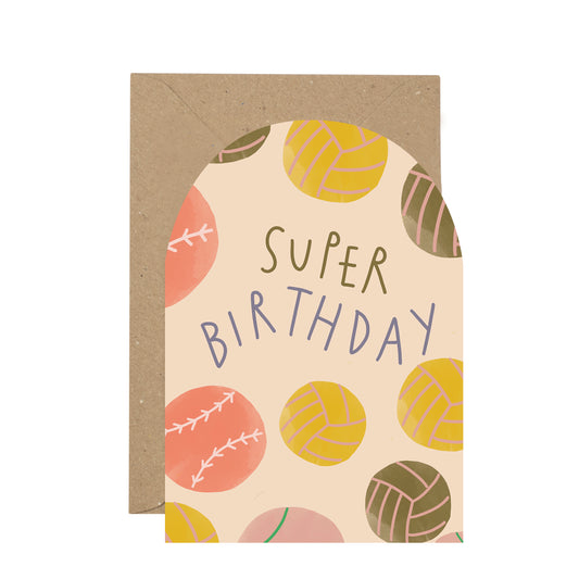 super-birthday-football-card