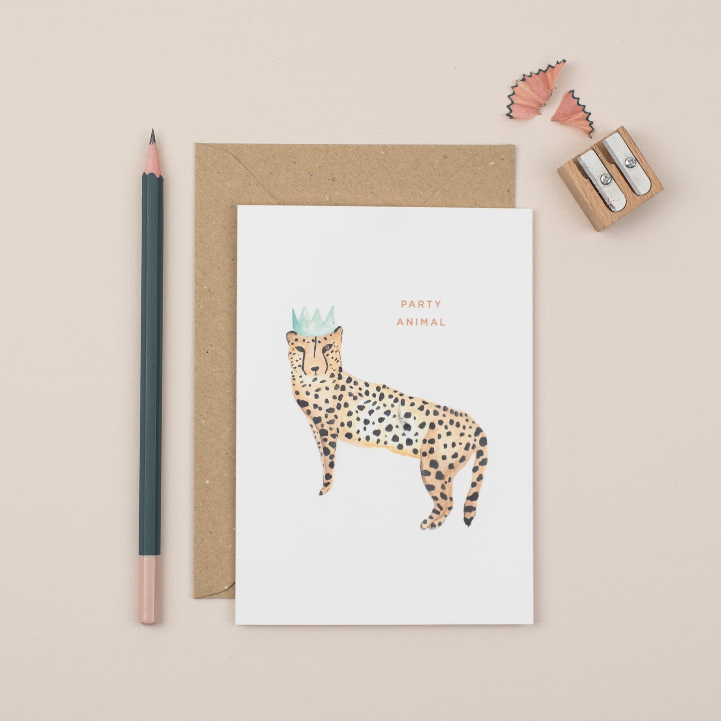 party-animal-cheetah-greetings-card