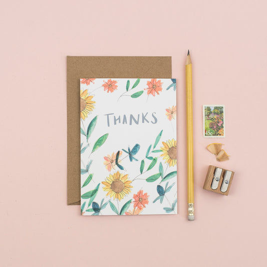 sunflower-thank-you-card