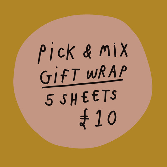 5 sheet gift wrap bundle
