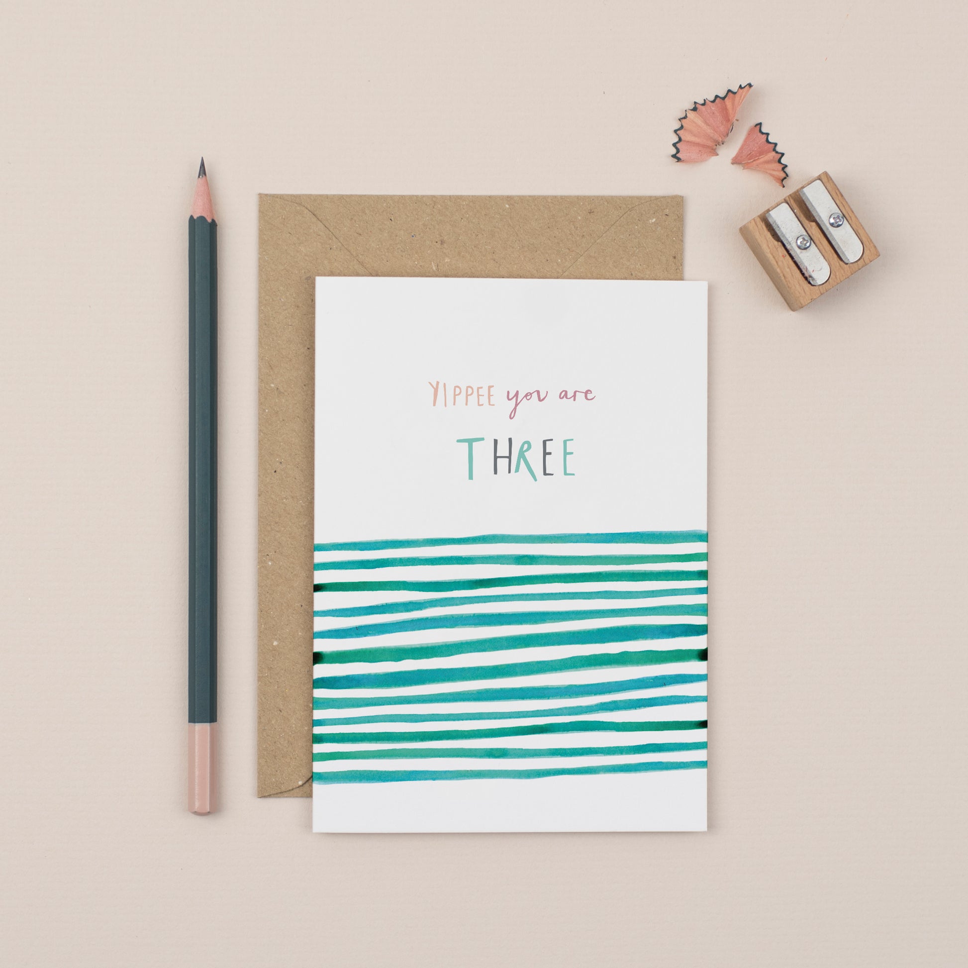 stripy-third-birthday-card