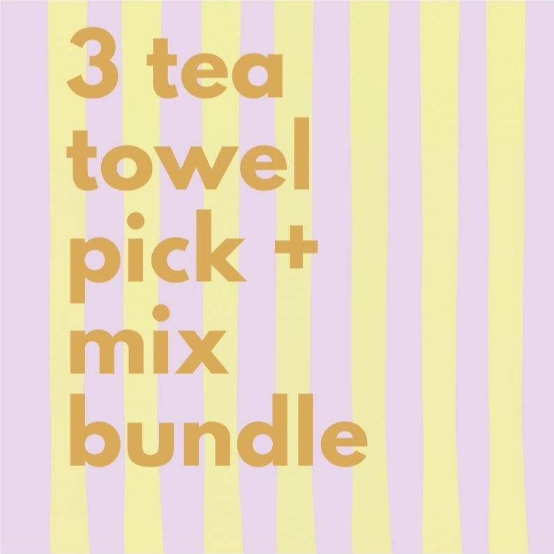 3 tea towel pick and mix bundle