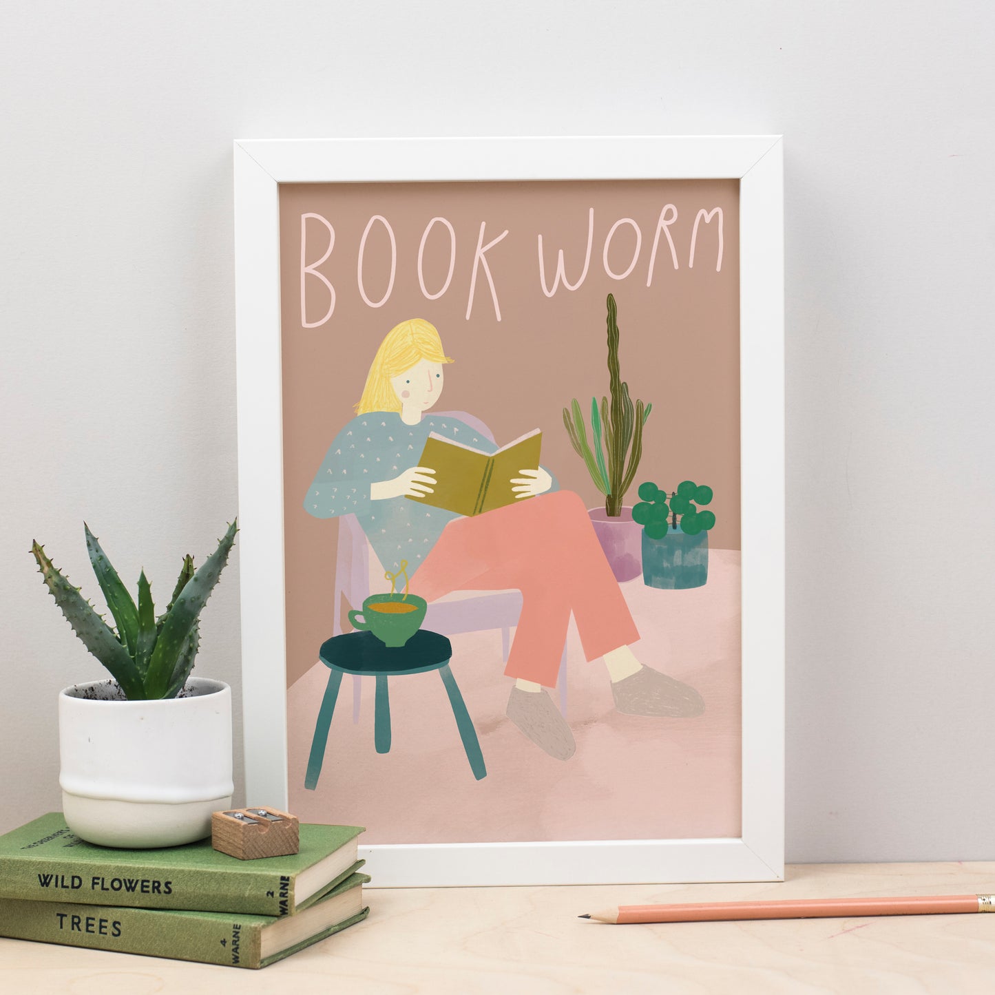 Bookworm Print