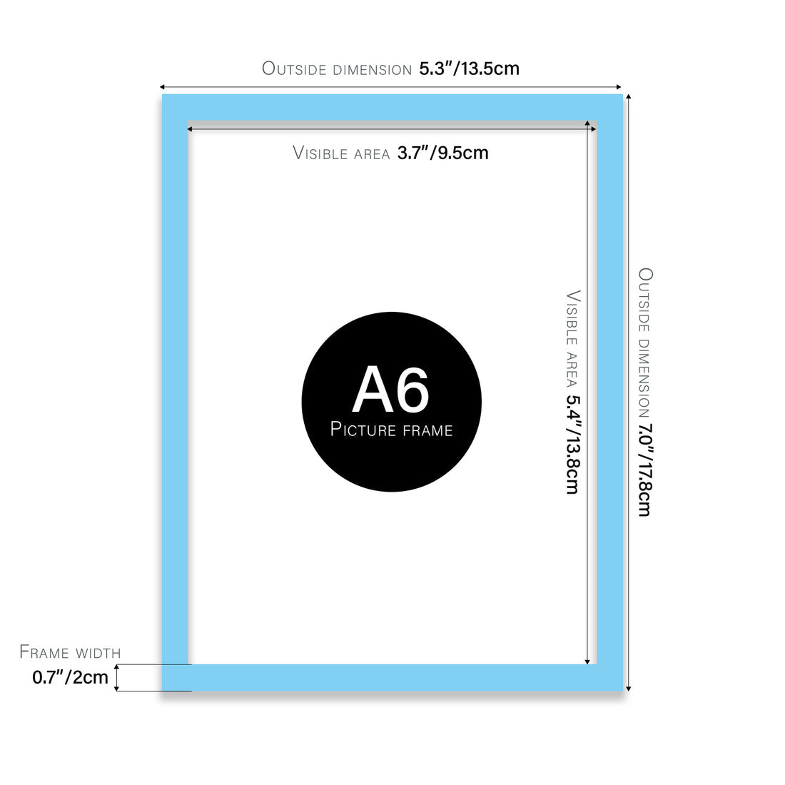 Light Blue Picture Frame