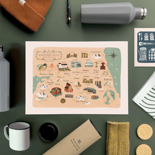 Hadrians Wall A3 Map