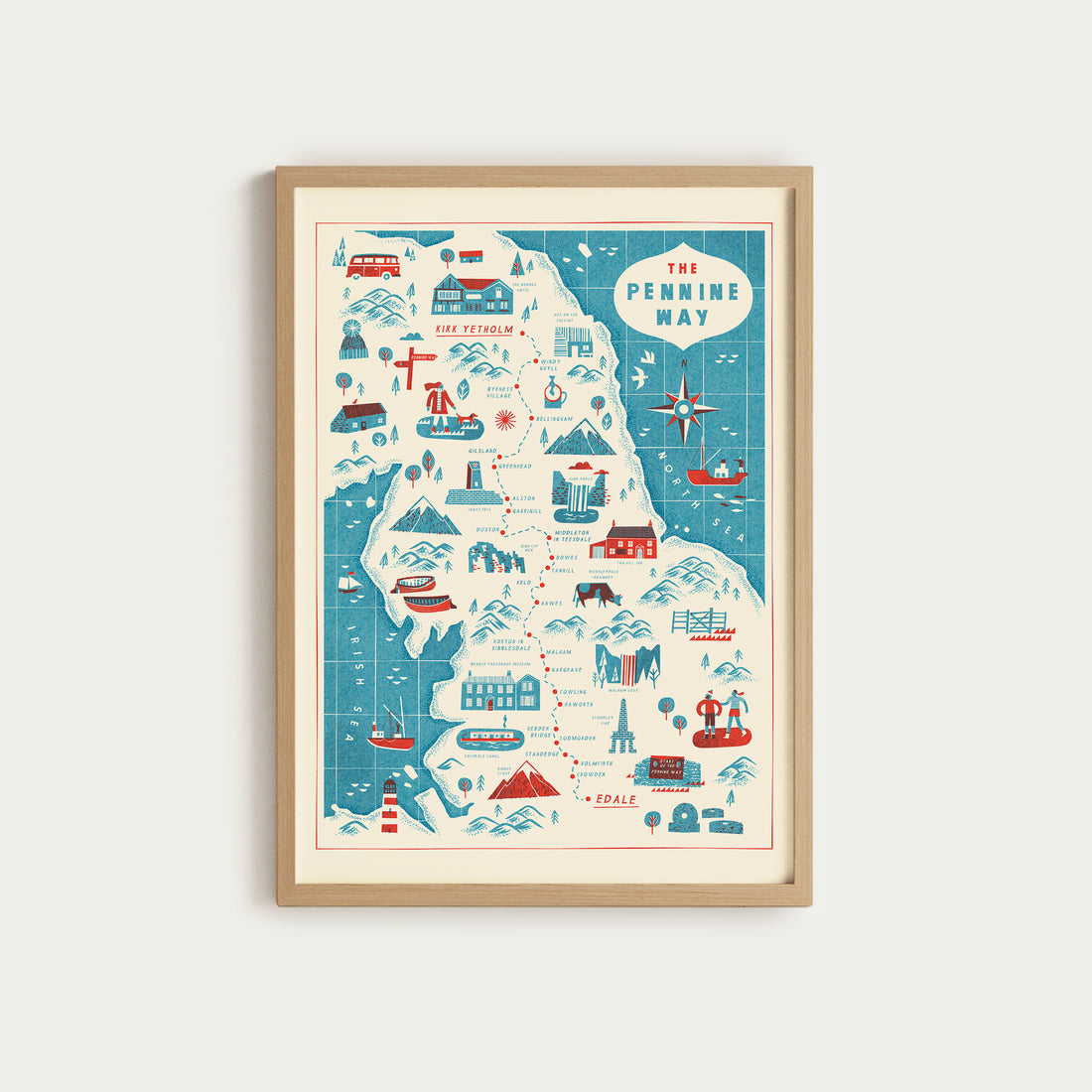 Pennine Way A3 Route Map