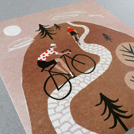 Hill Climb Art Print