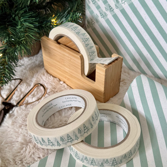 50m Paper Tape - Green Fir Tree (24mm wide)