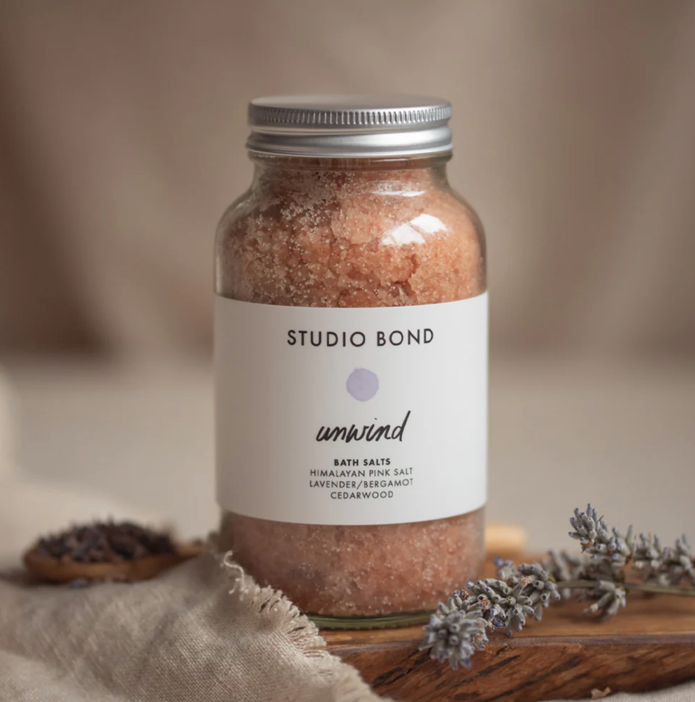 Unwind Lavender + Bergamot Bath Salts