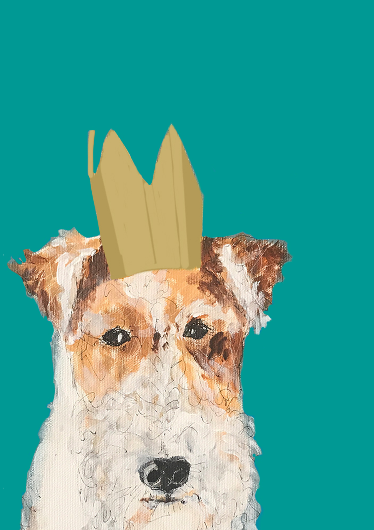 A3 Dog Print - Fox Terrier