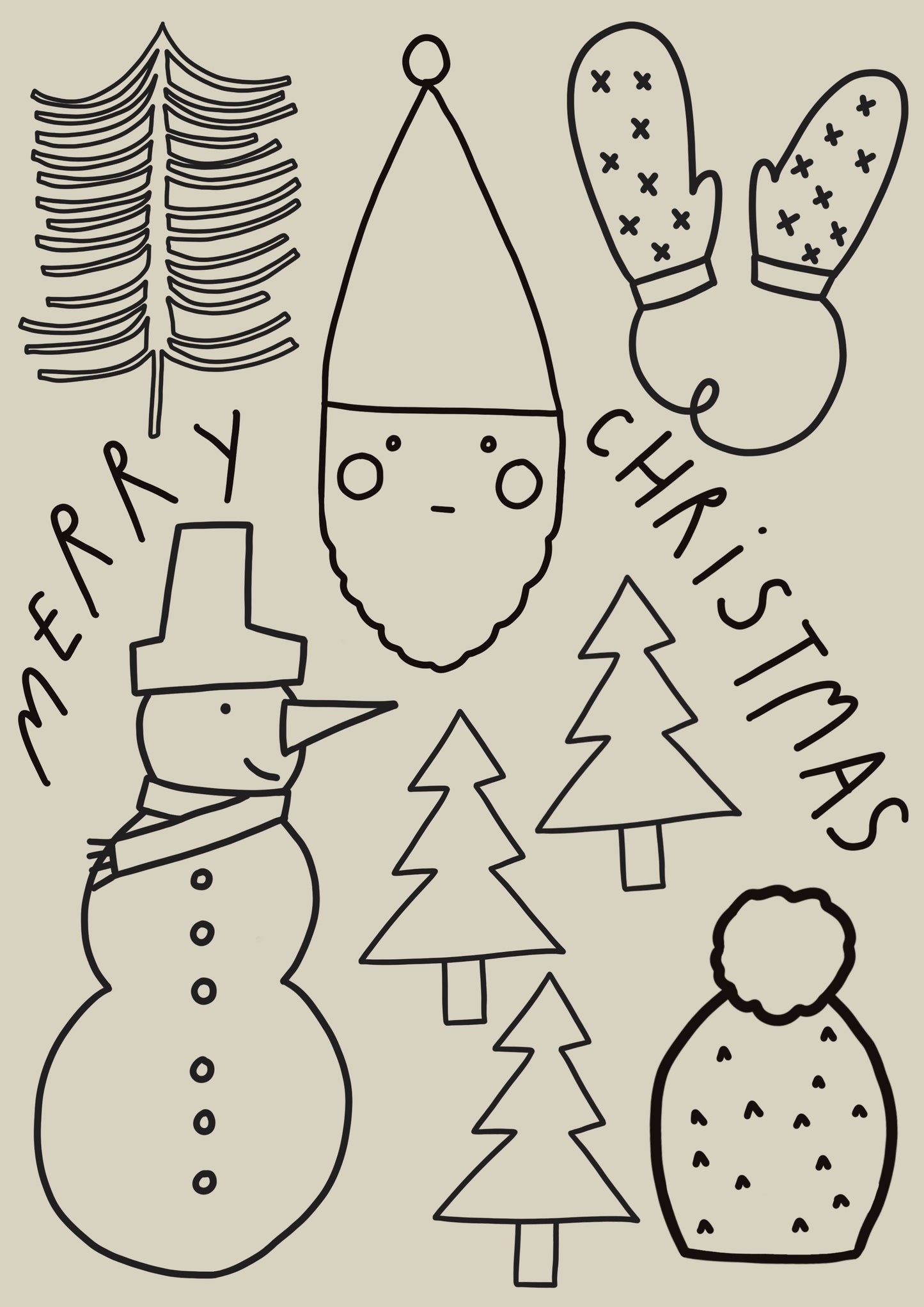 Christmas Colouring Sheet