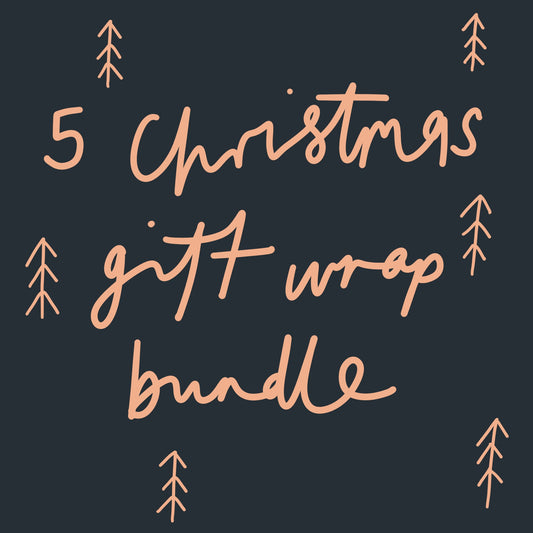 5 Sheet Christmas Gift Wrap Bundle