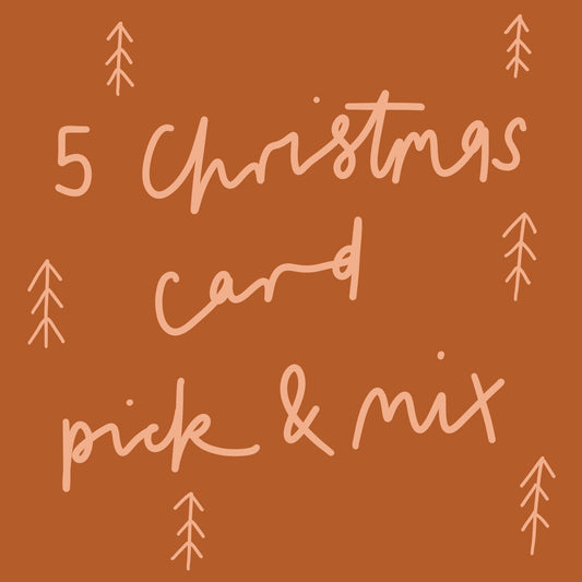 5 Christmas Card Pick + Mix Bundle