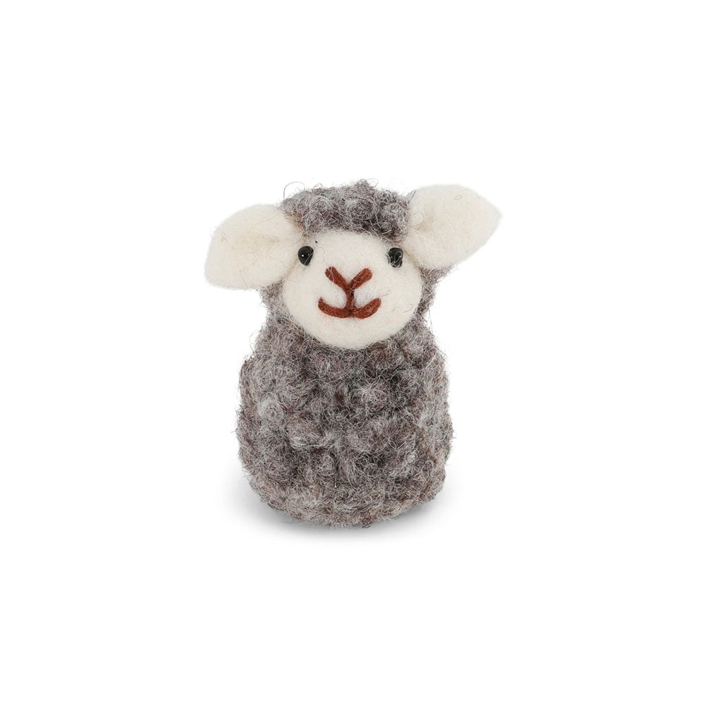 Felted Sitting Sheep hanging decoration