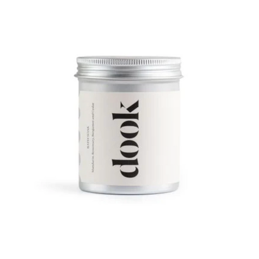 Silver tin with dook branding on a white background