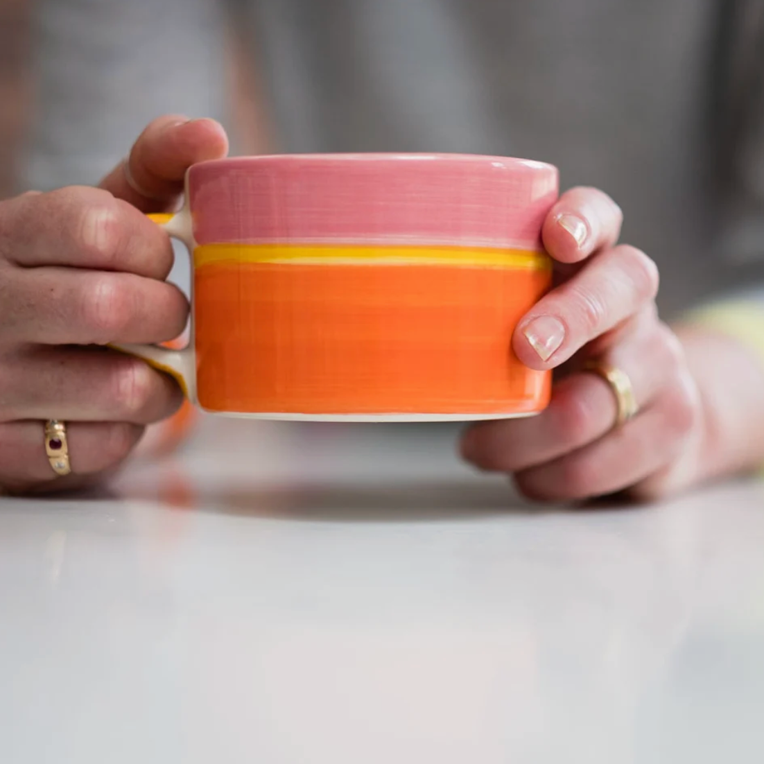 Tri-colour Mug - Sunrise