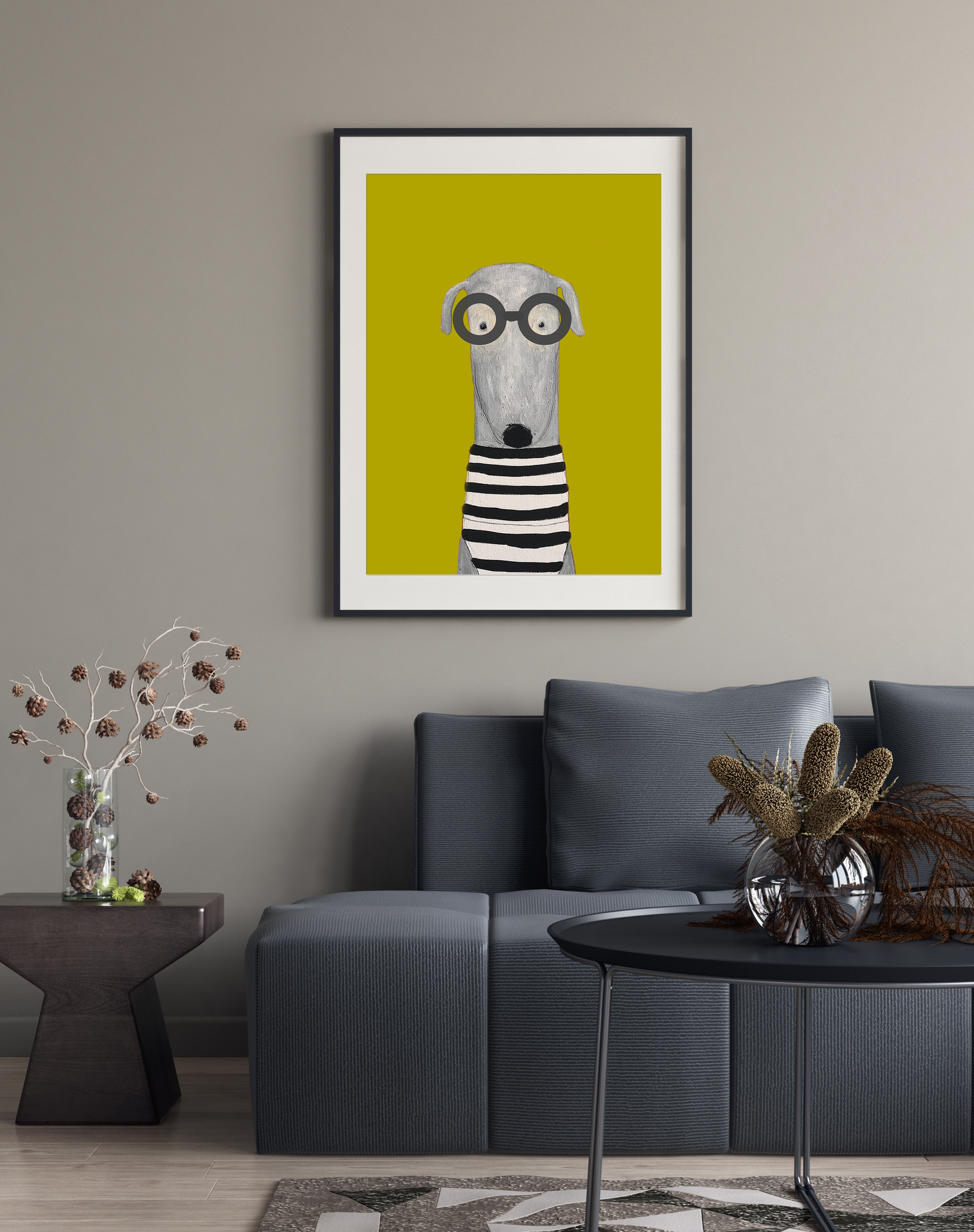 A3 Dog Print -Trumpet