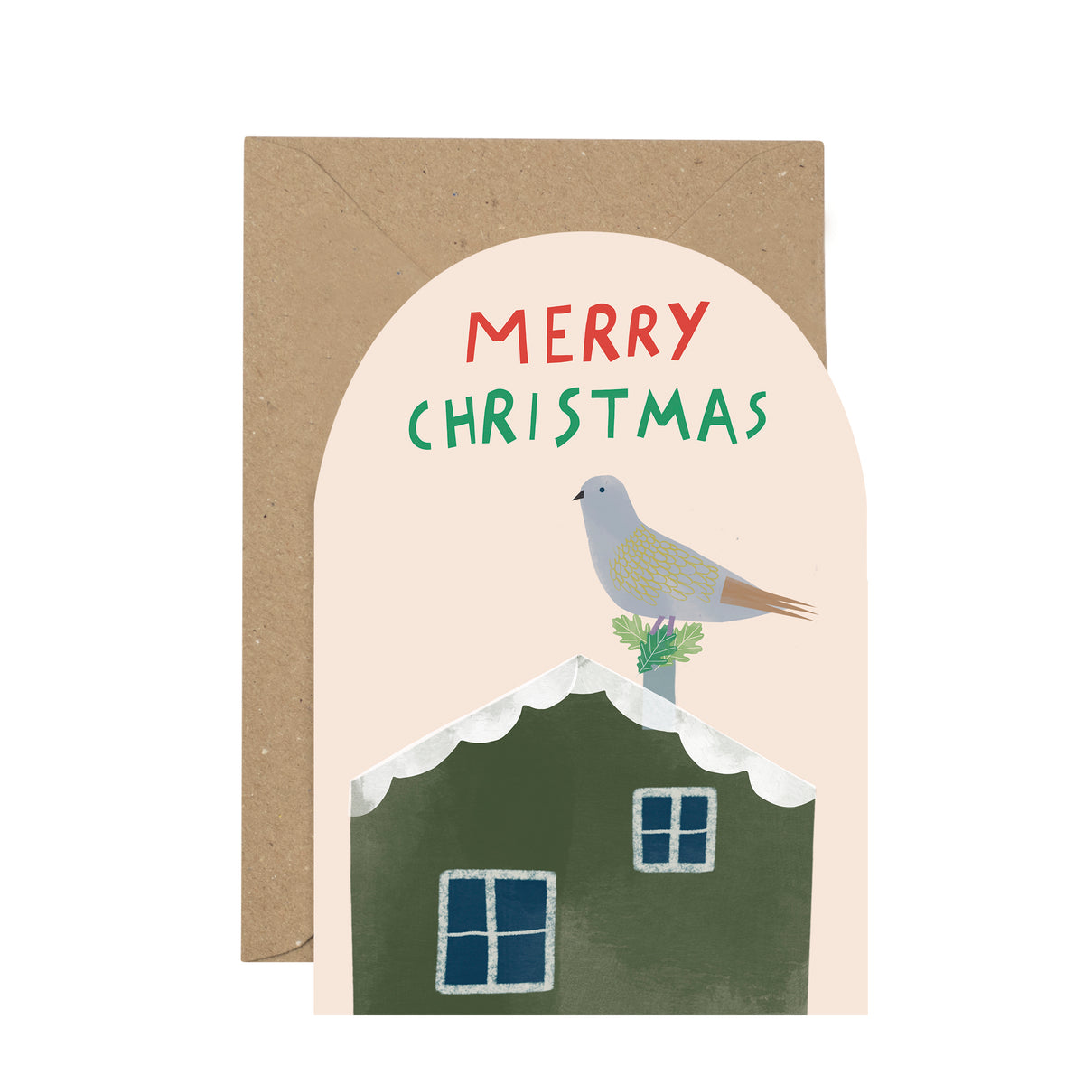Turtle Dove Christmas card