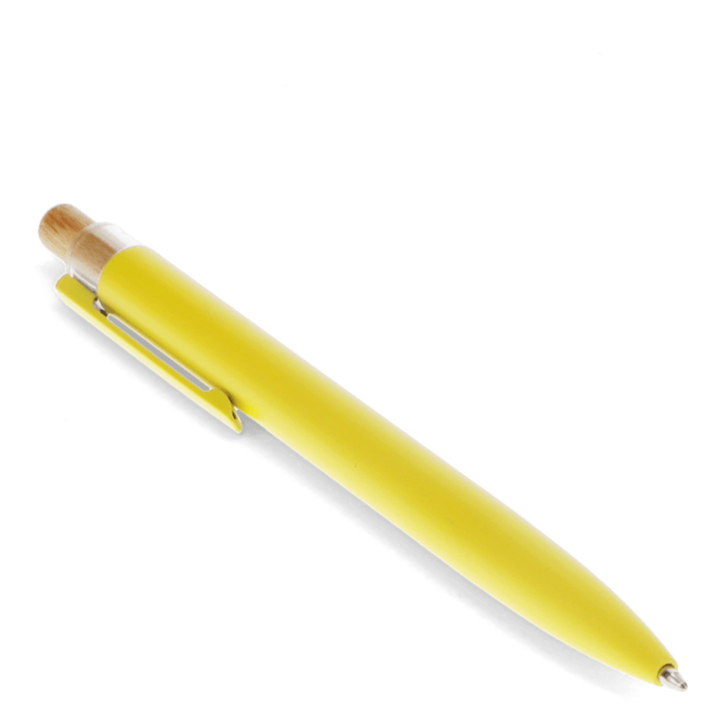 yellow pen on a white background