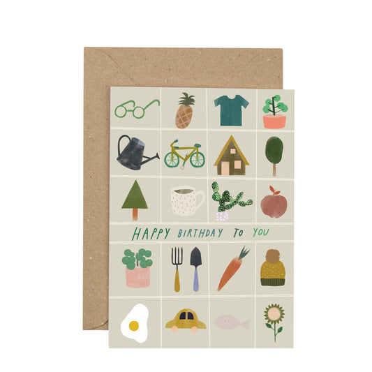 'Happy Birthday To You' card