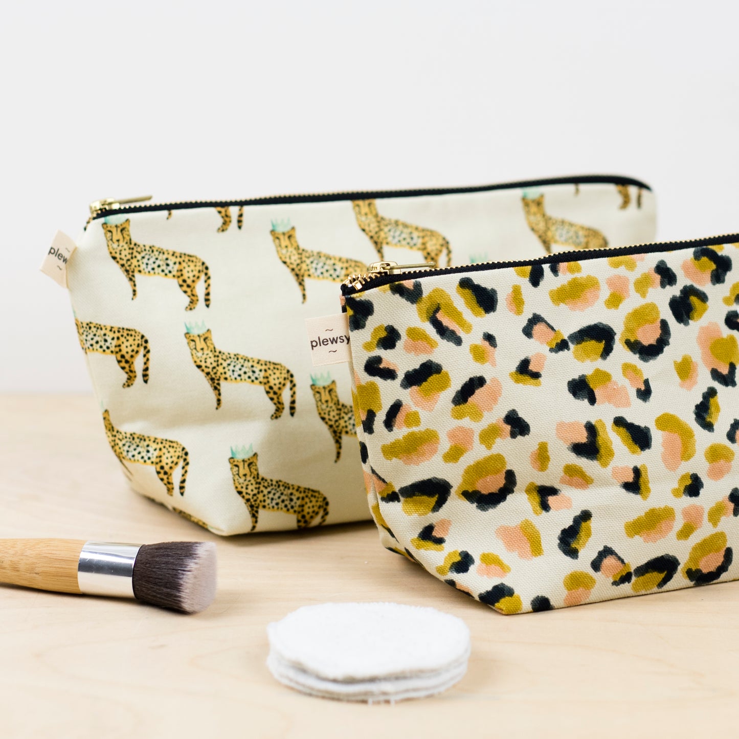 Luxury Leopard Print Wash Bag