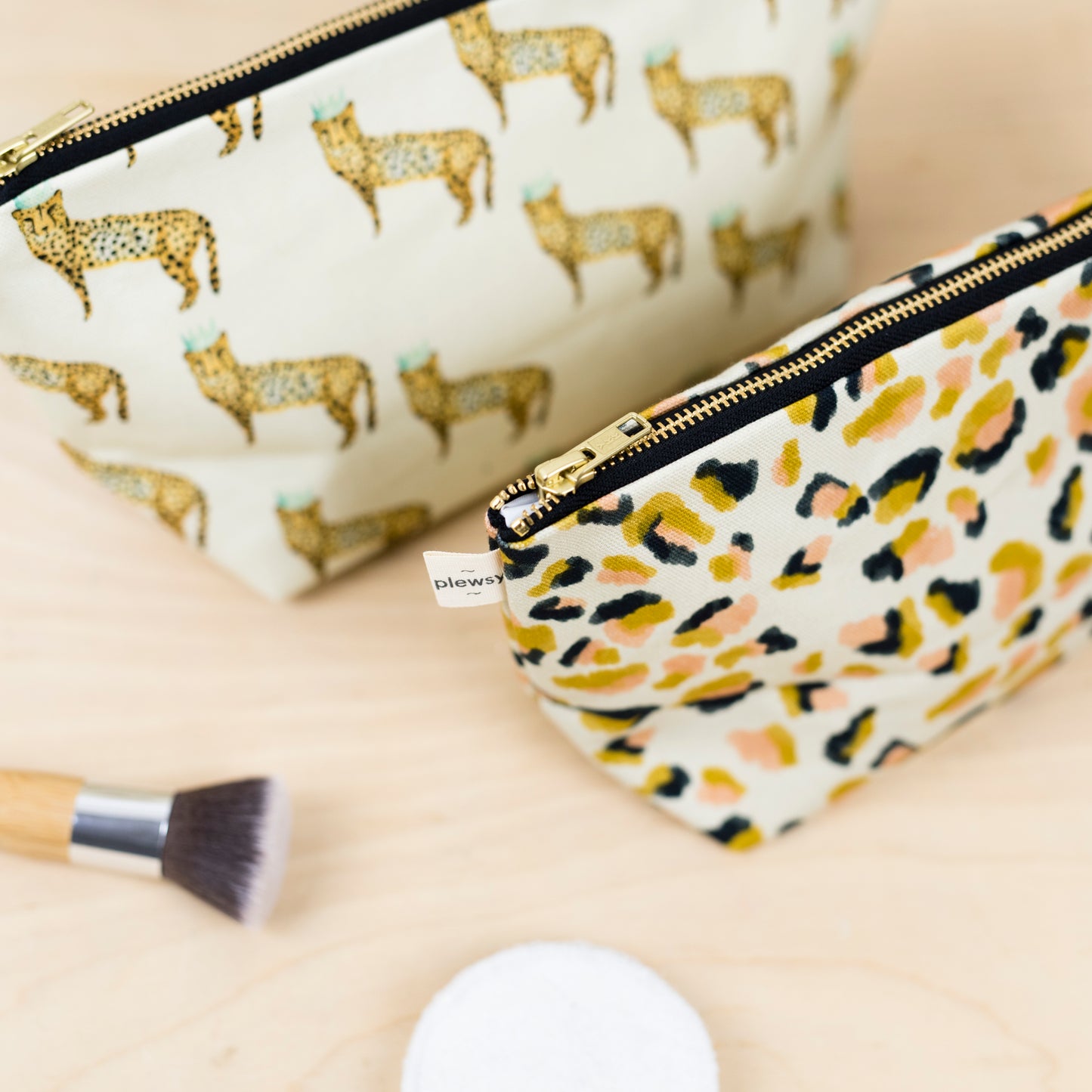 Luxury Leopard Print Wash Bag