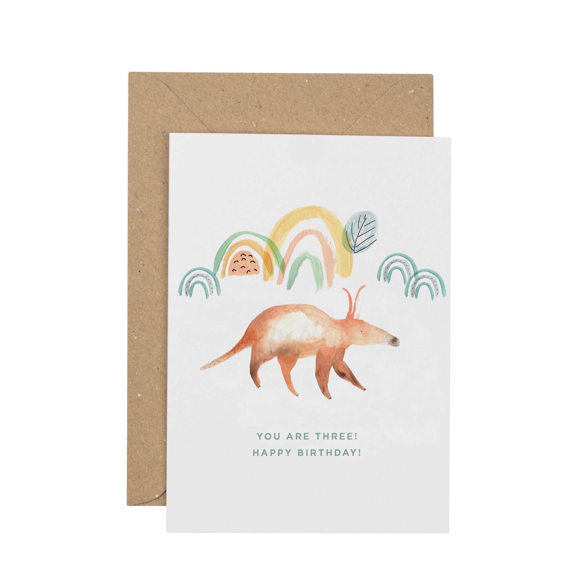 aardvark-third-birthday-card