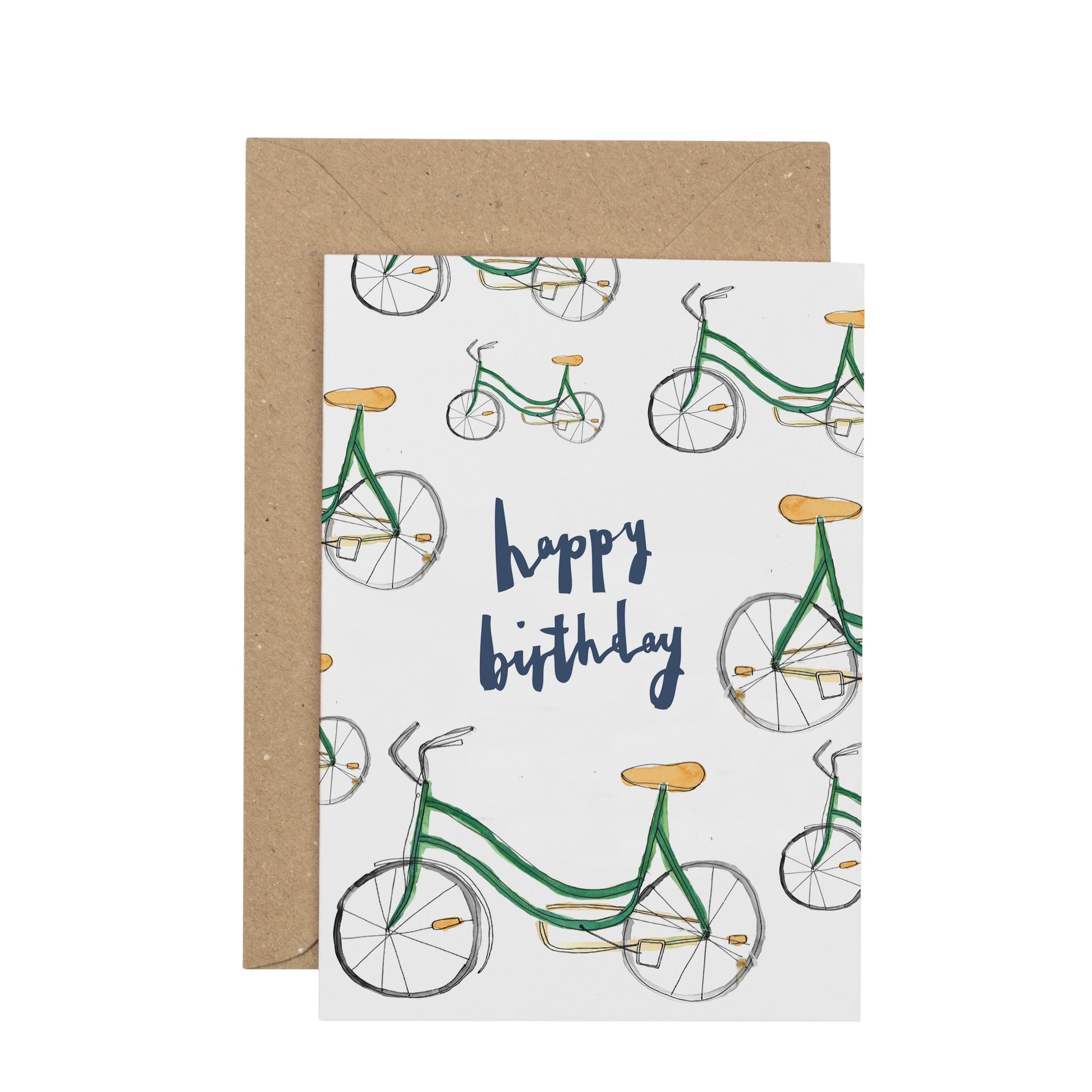 Happy Birthday bike greetings card – Plewsy