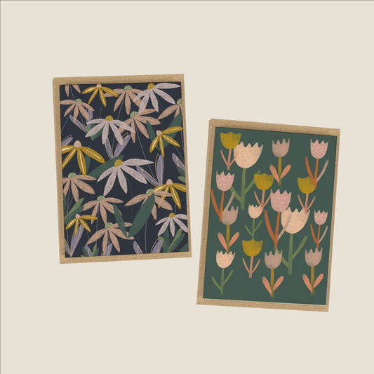 daisy-tulip-blank-card-pack